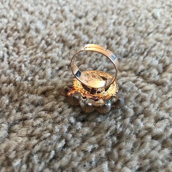 Womens Ring Fashion Gold Ring Adjustable - Picture 3 of 8